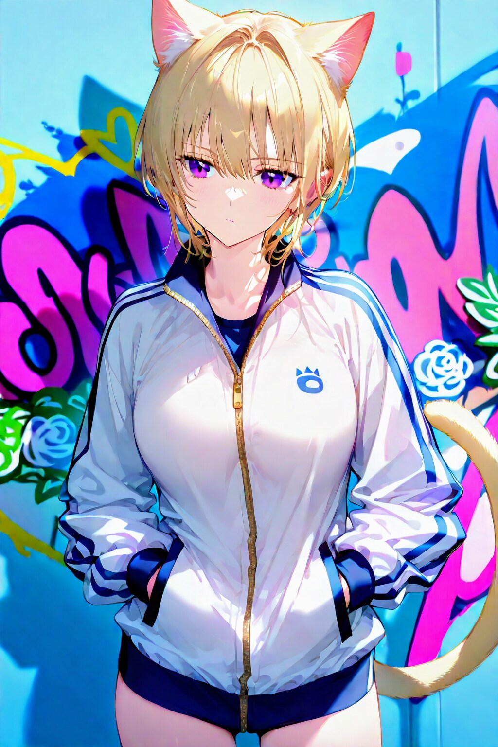 😻ネコミミちゃん✕ジャージ　没イラスト