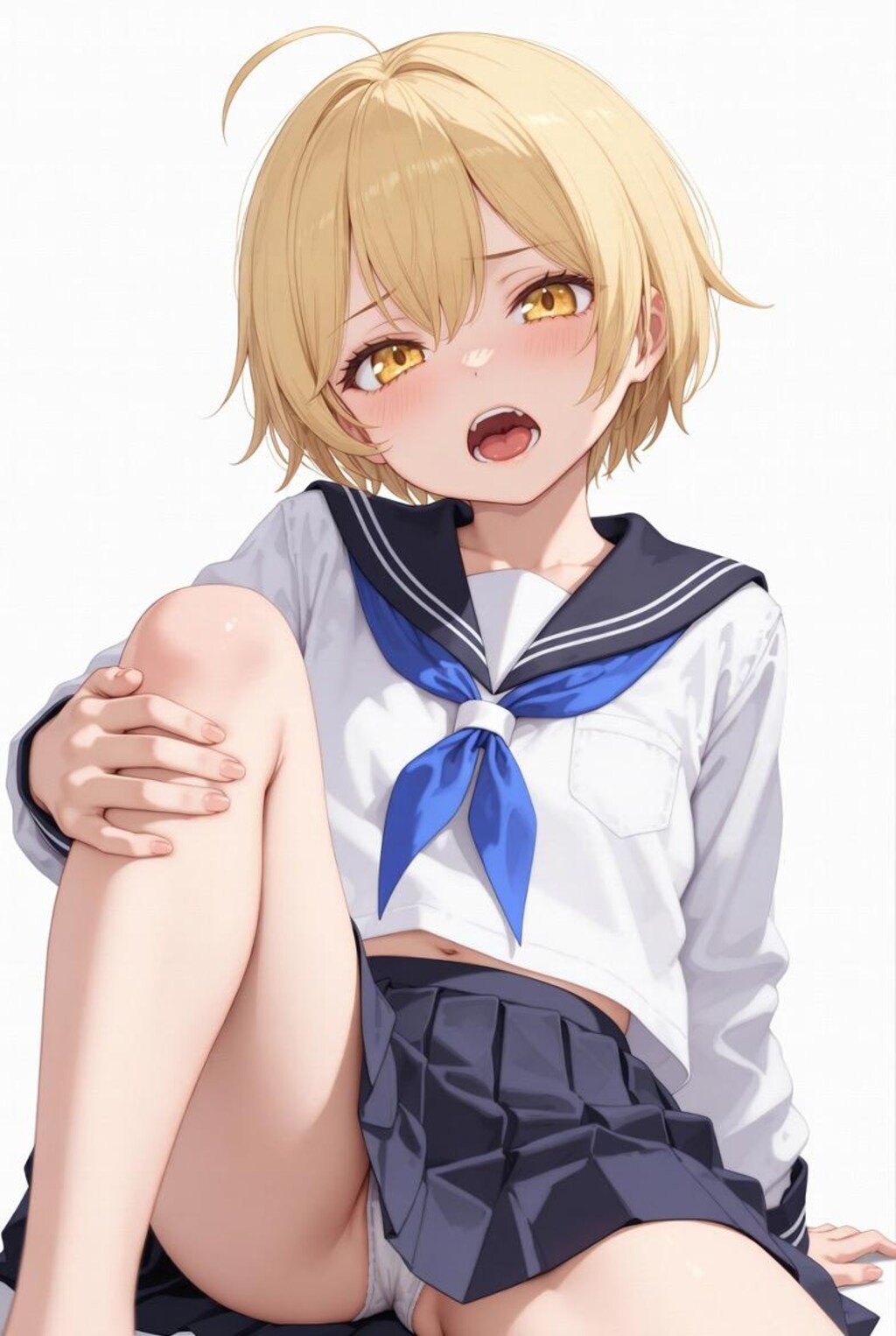 ブロンド×パンチラ