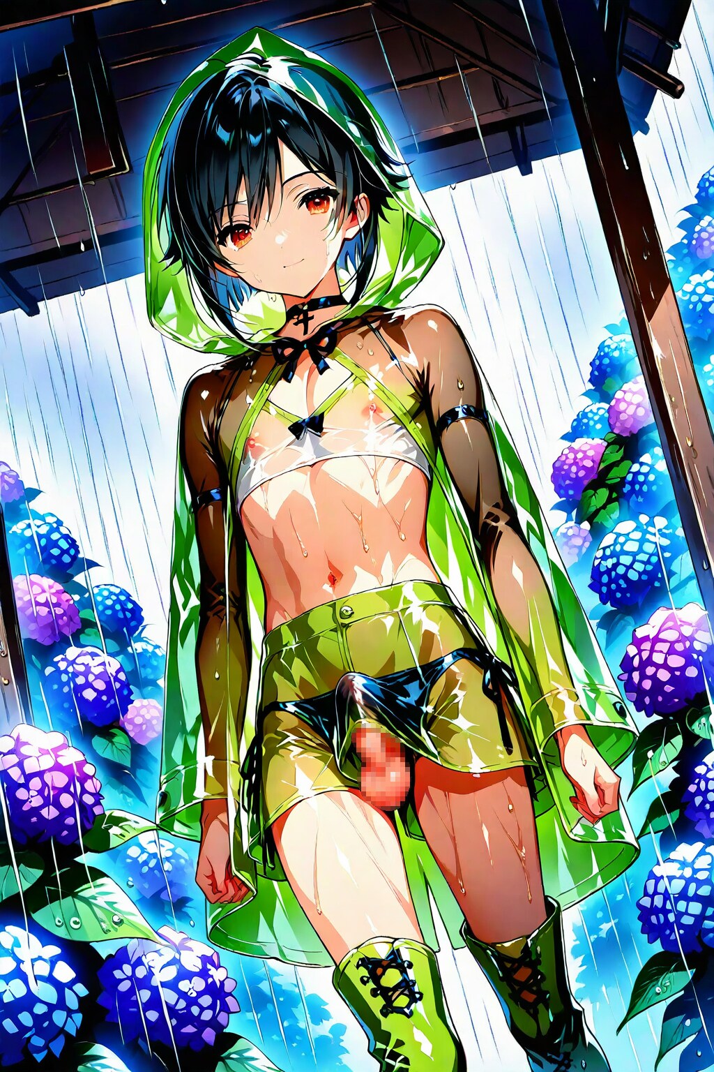 濡れちゃった