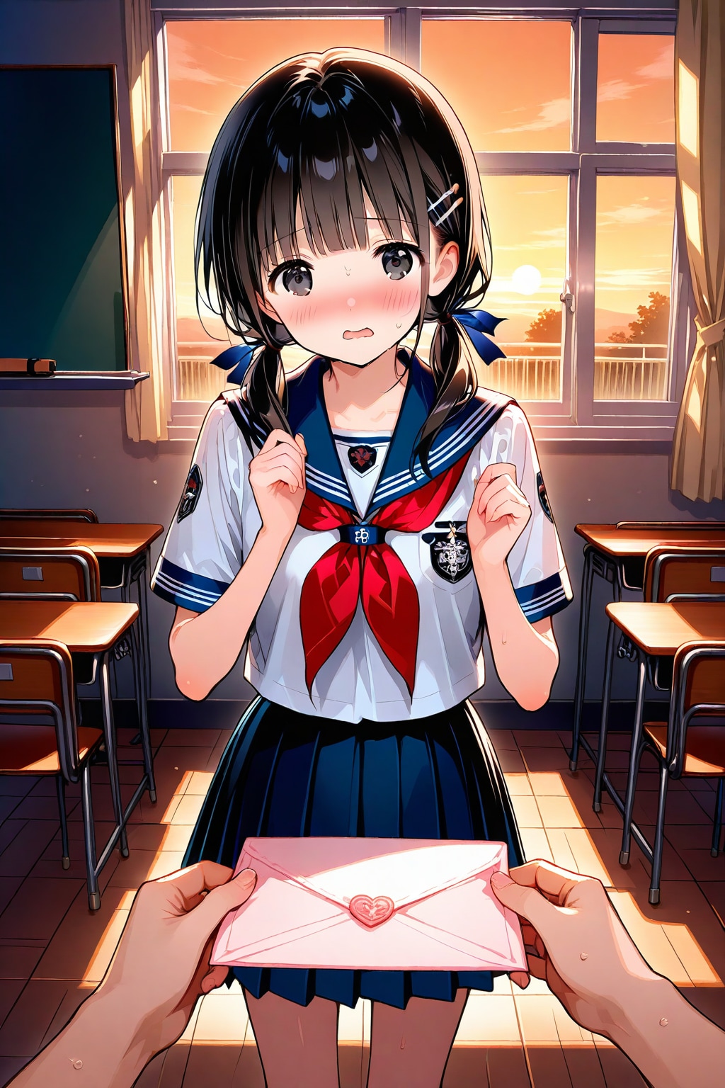 手紙を渡される次女ちゃん🌕✨