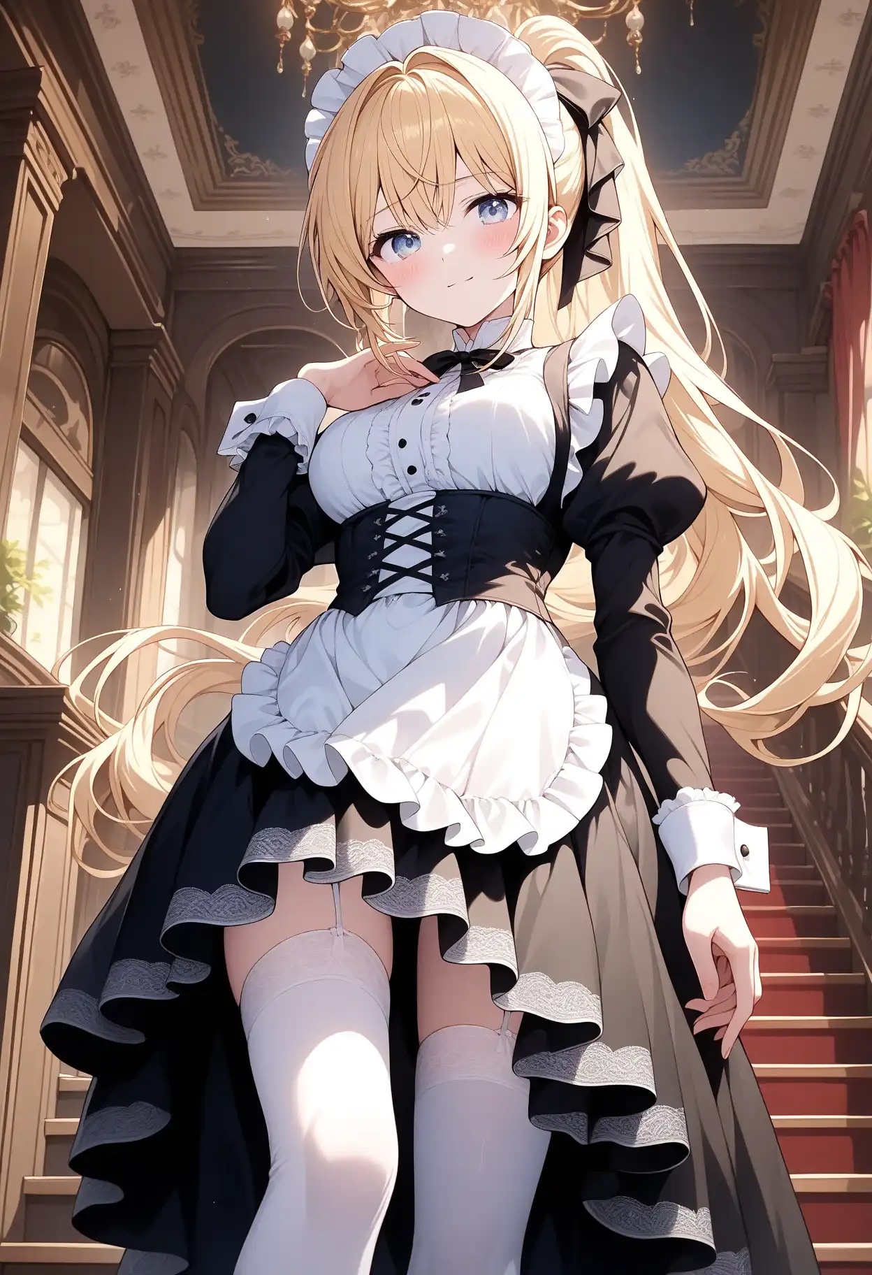 ご主人様、どうしてそのような姿勢なのですか？