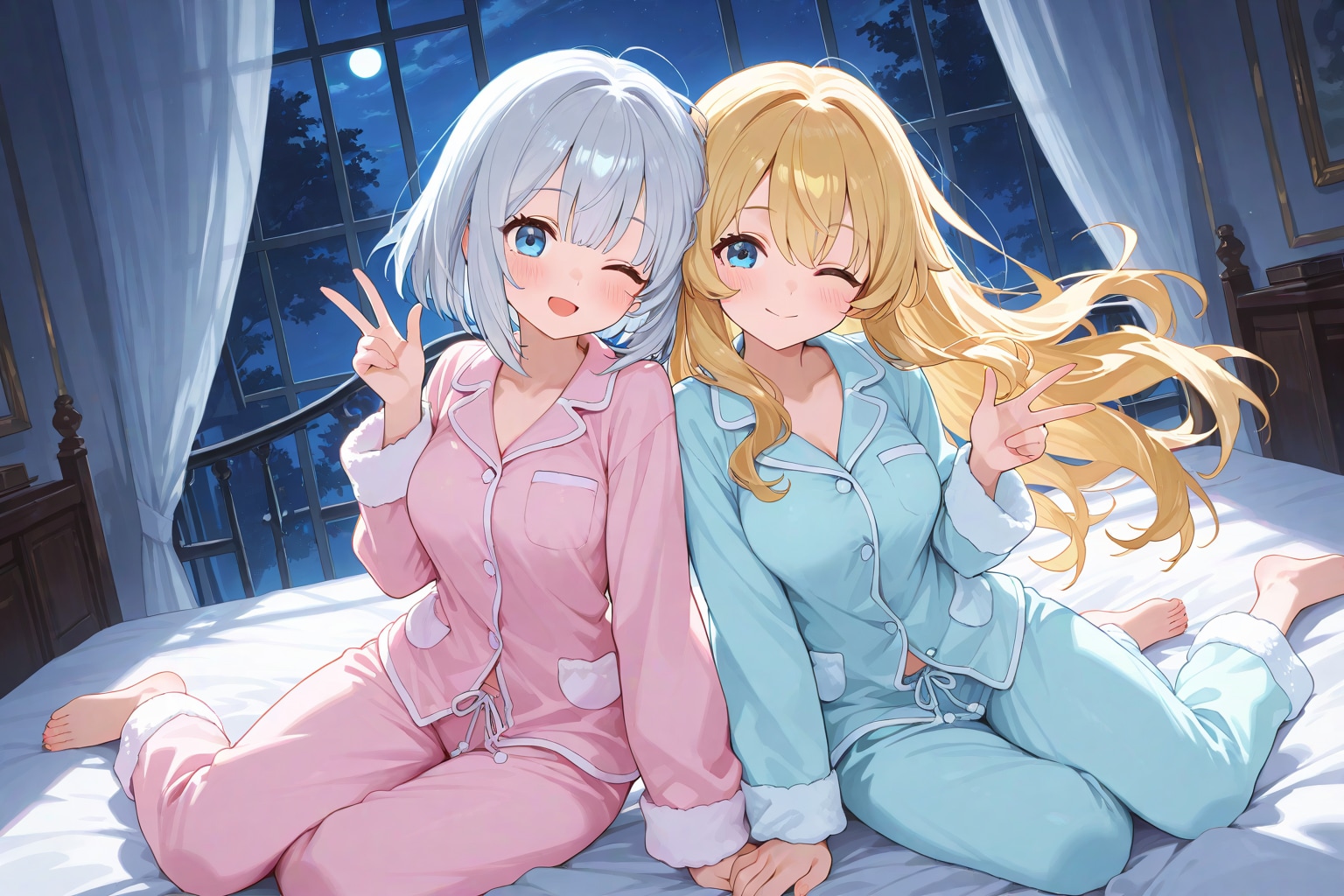 パジャマパーティーズみたび | の人気AIイラスト・グラビア