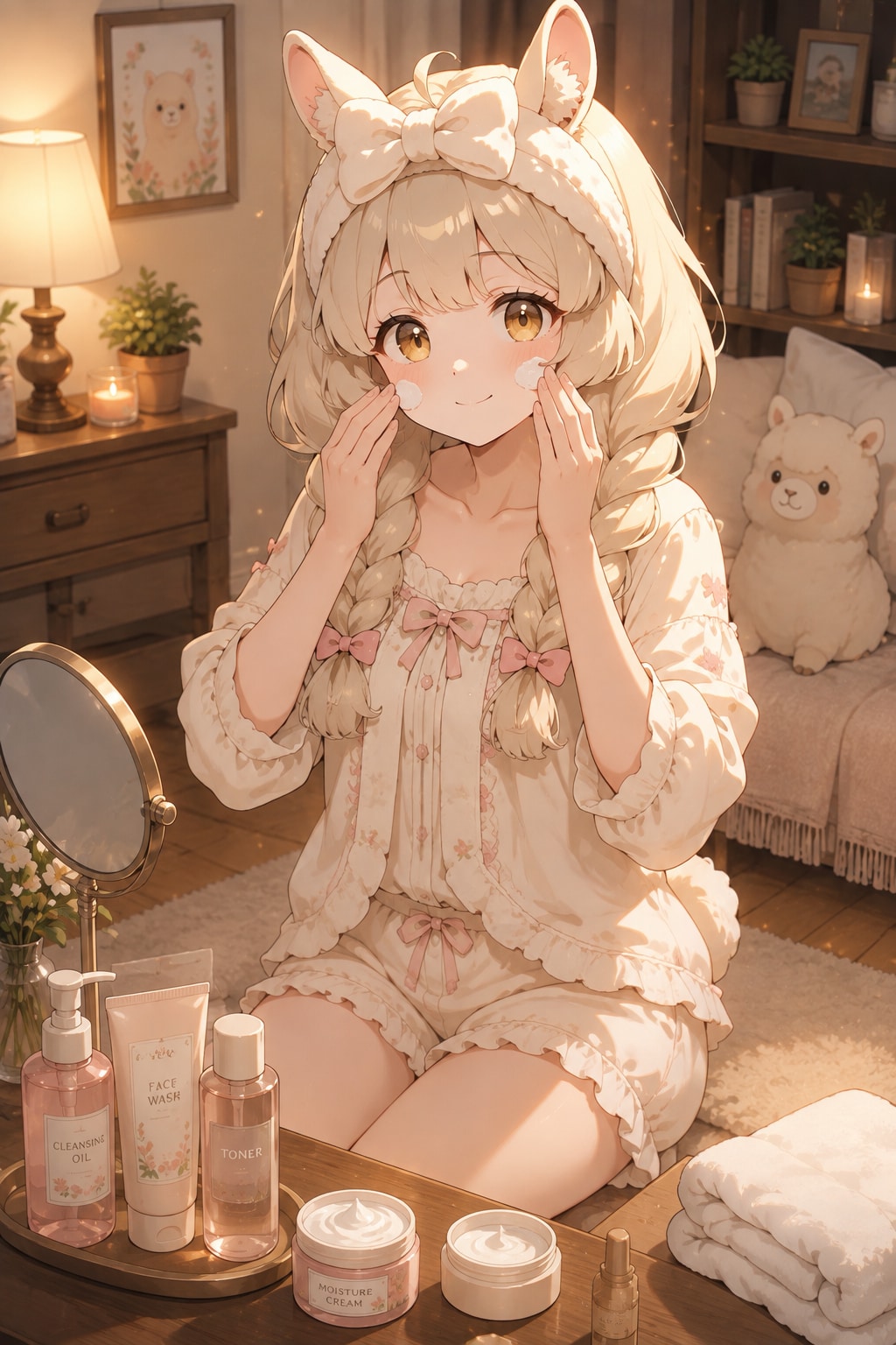 アルパカちゃんのスキンケア