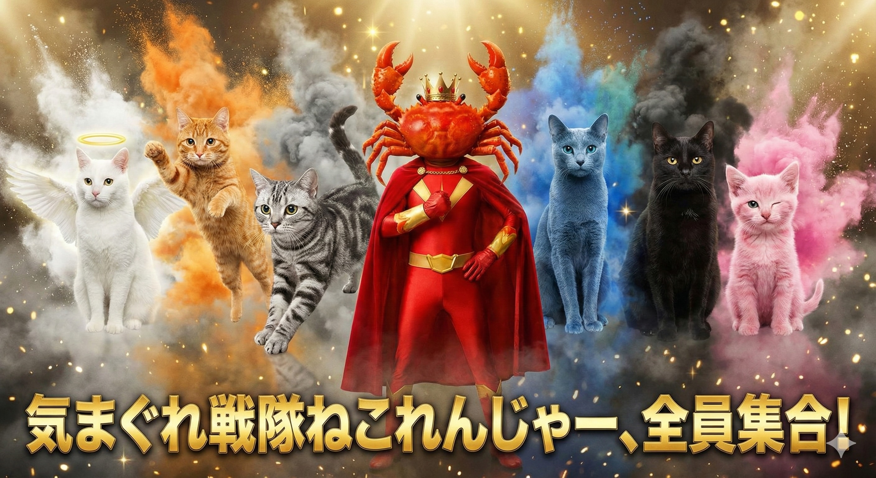 ねこれんじゃー、全員集合❗️