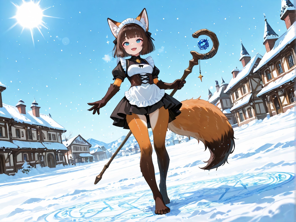 魔法の力で涼しくしましょ☃ - つばき