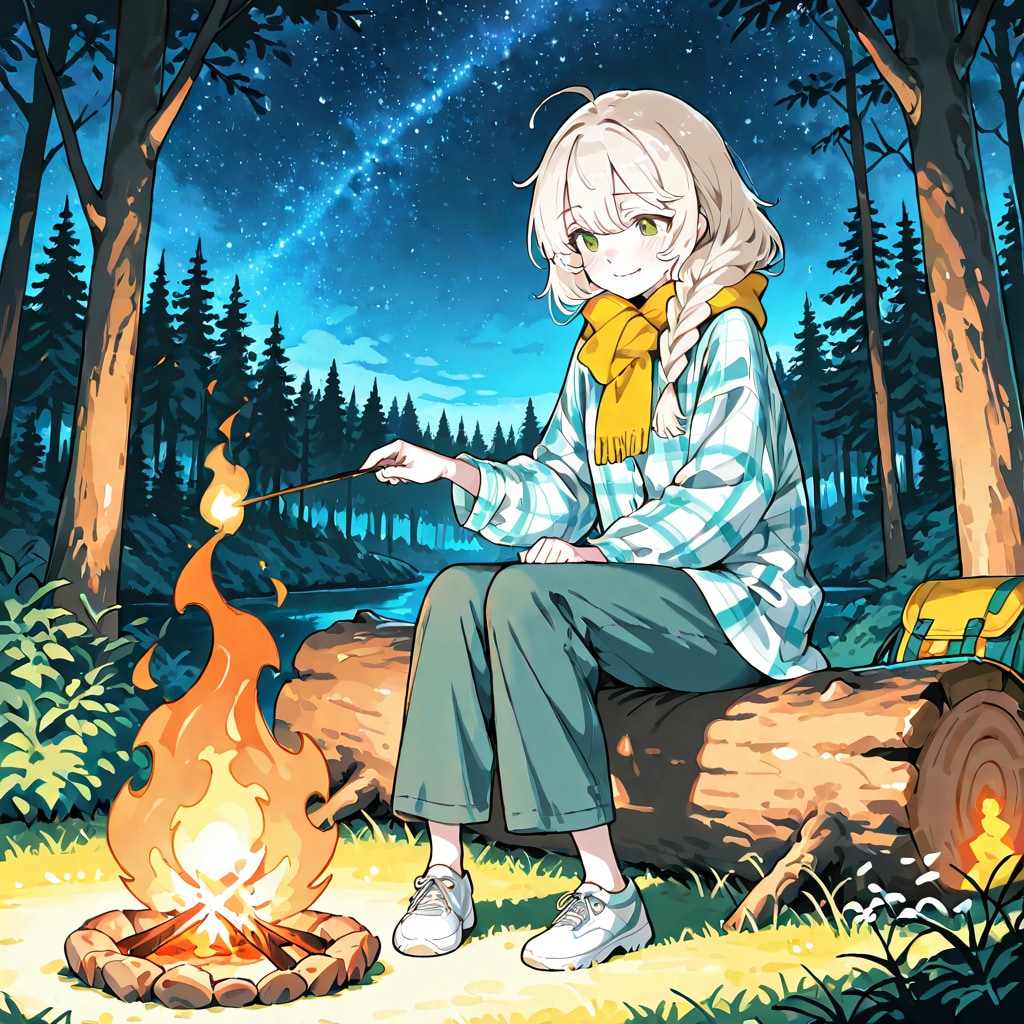屋外キャンプ