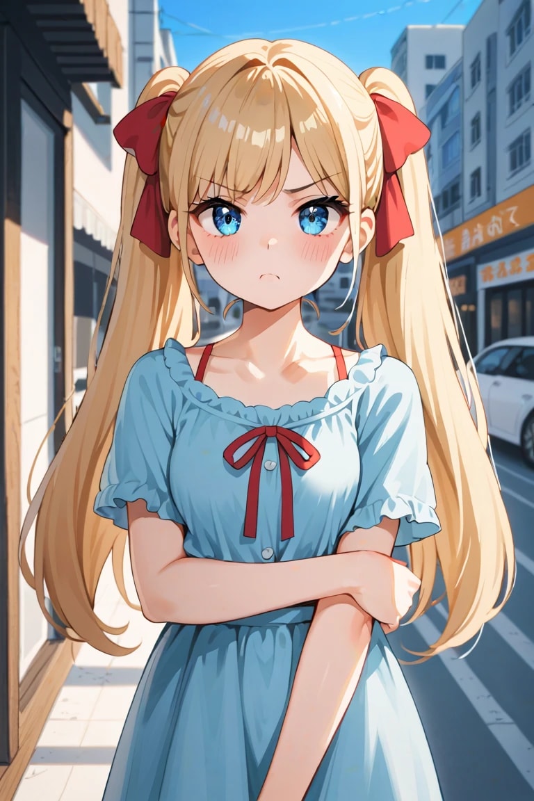 不機嫌な金髪少女が可愛すぎる🥺