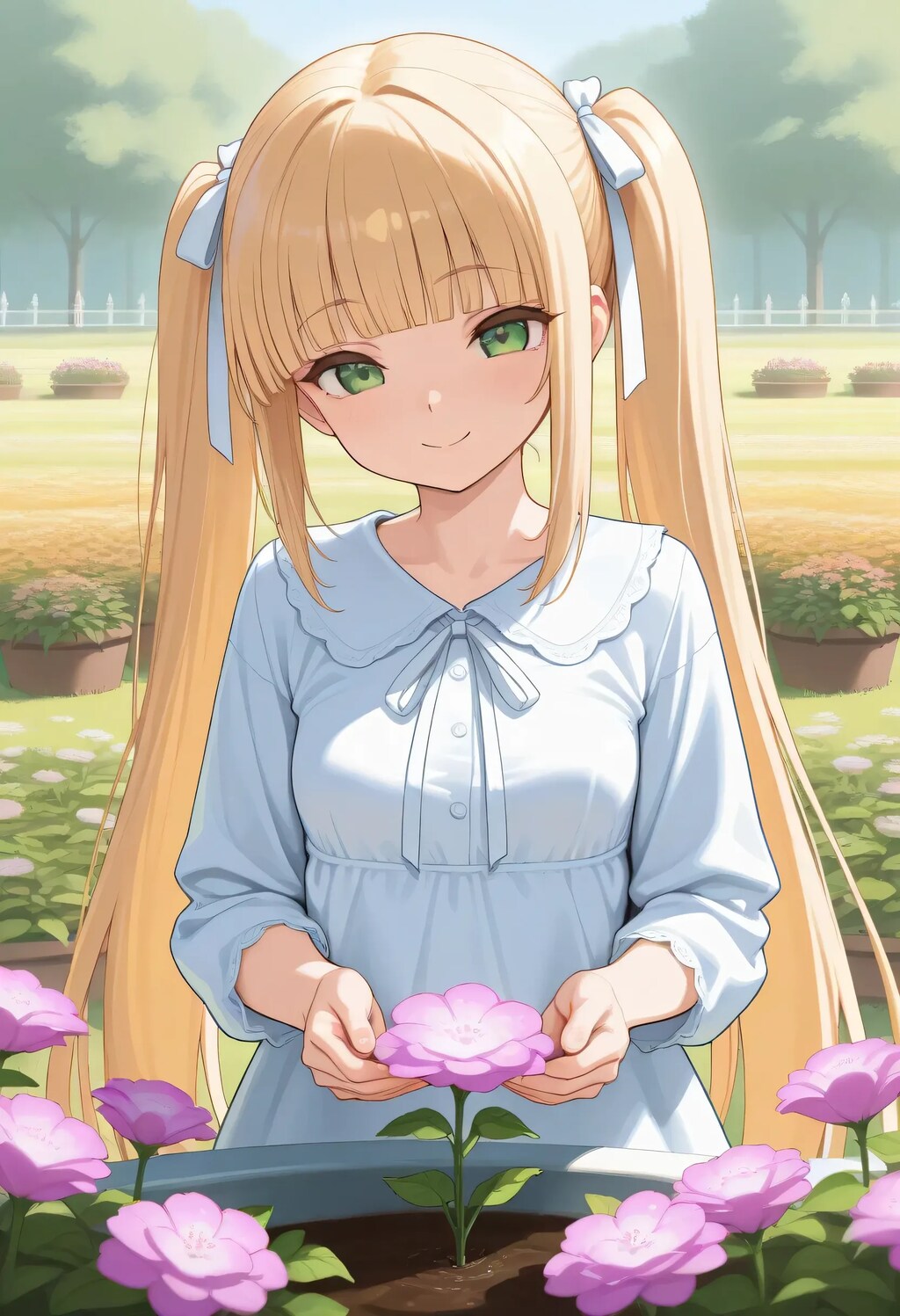 花壇の手入れ🌷玲華お嬢様