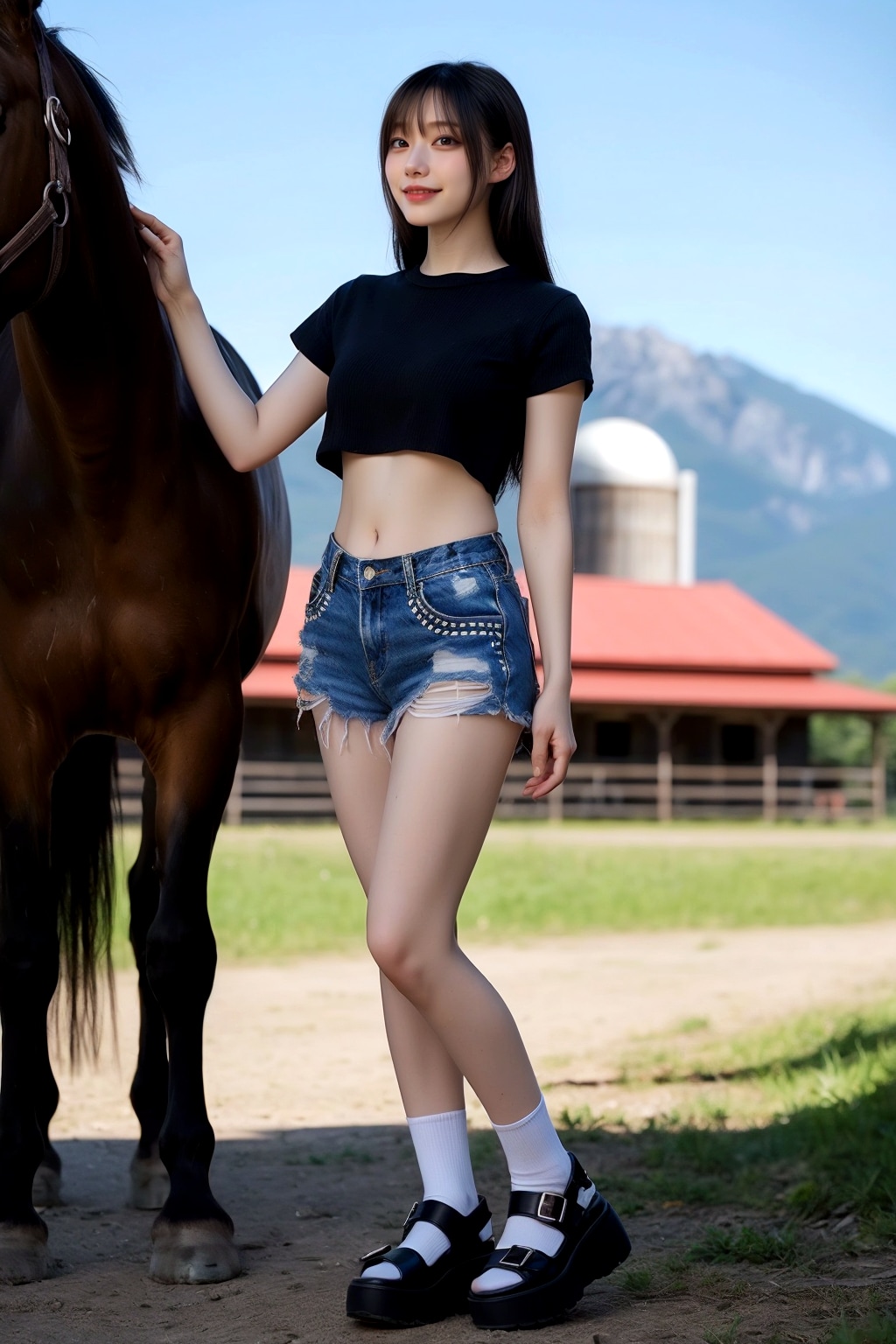 【ウチの娘シリーズ】高原リゾートを満喫している美沙さん