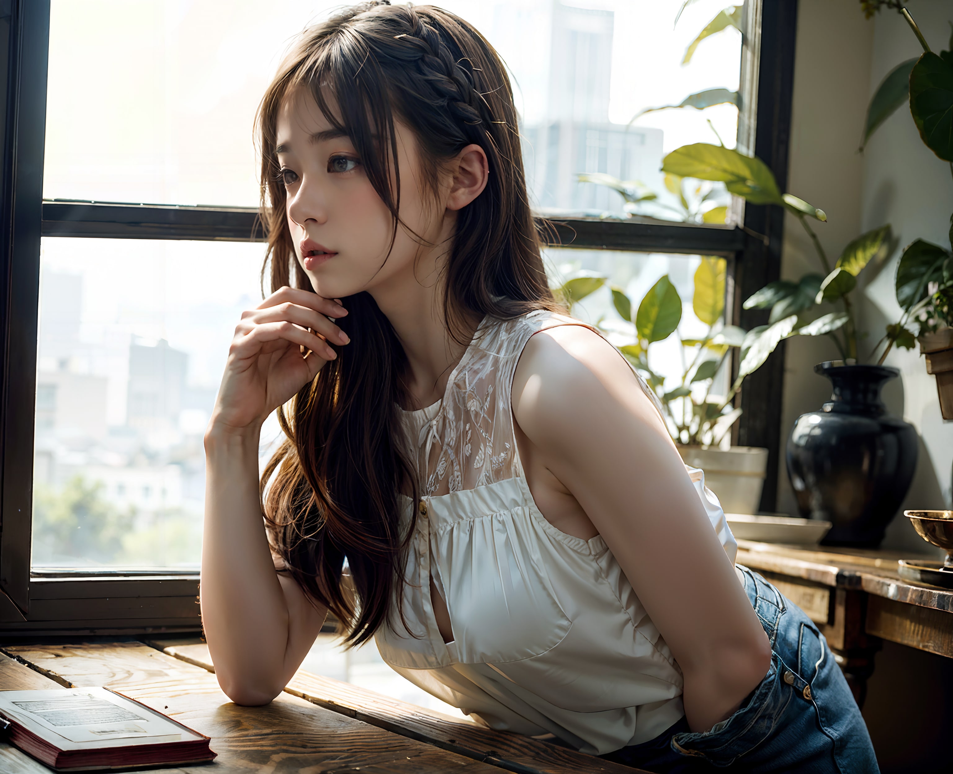 あ、ｎ… ジーンズに片手いれて…