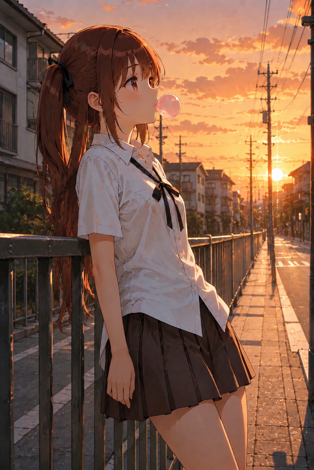 着崩し制服(黄昏)