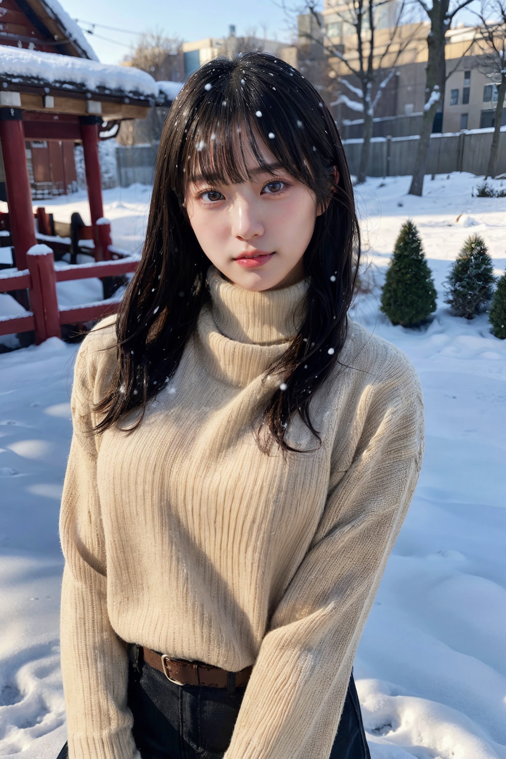 雪ポートレート 4/8