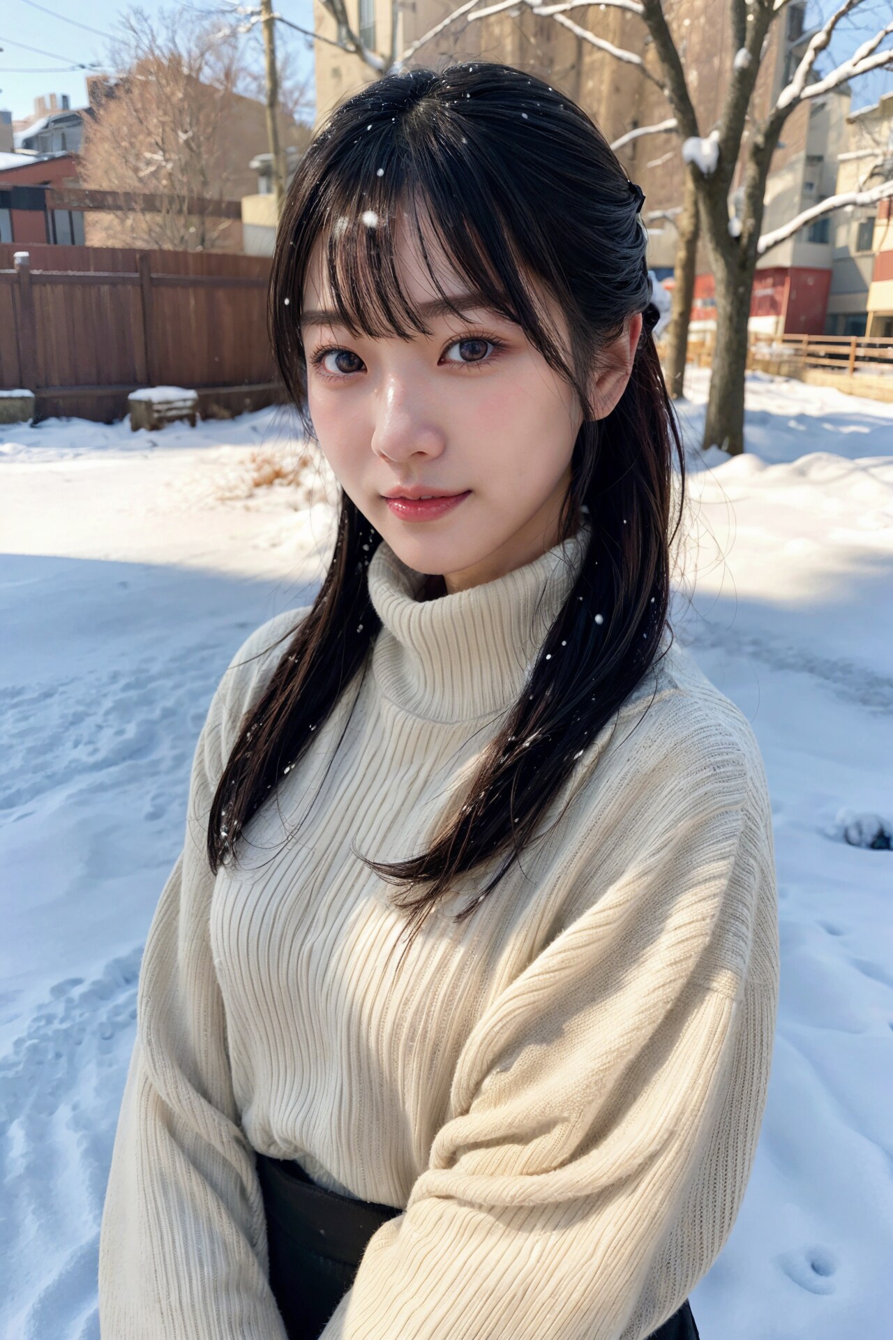 雪ポートレート 4/8