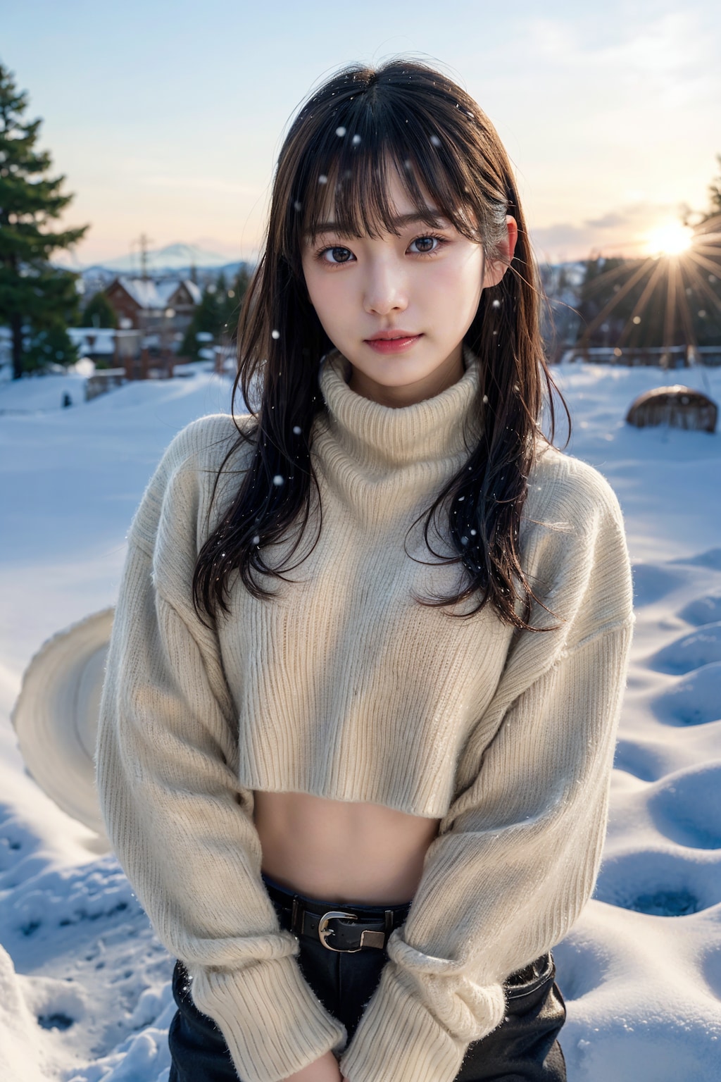 雪ポートレート 4/8
