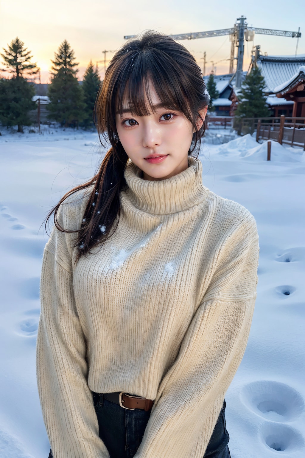 雪ポートレート 4/8