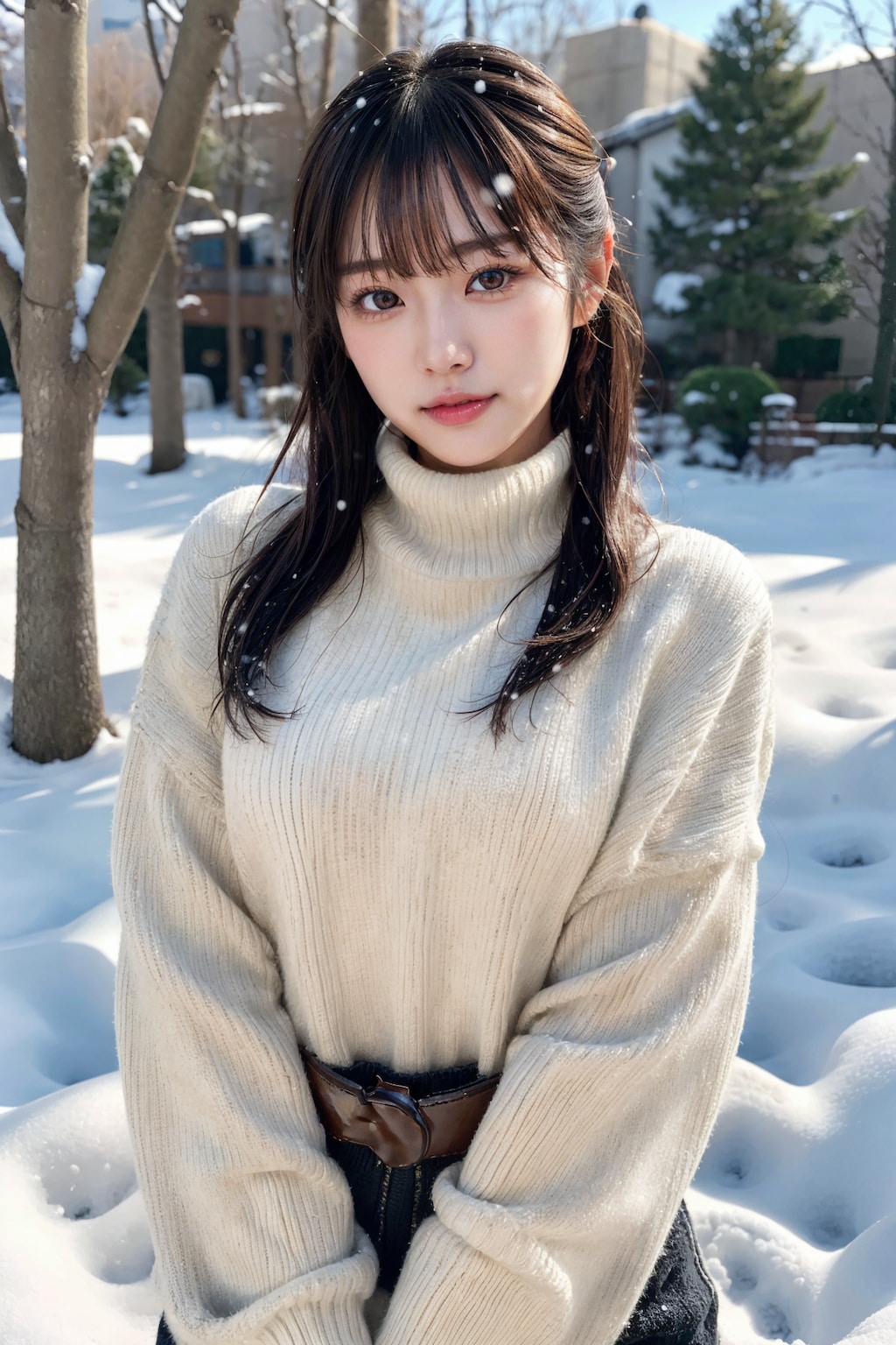 雪ポートレート 4/8