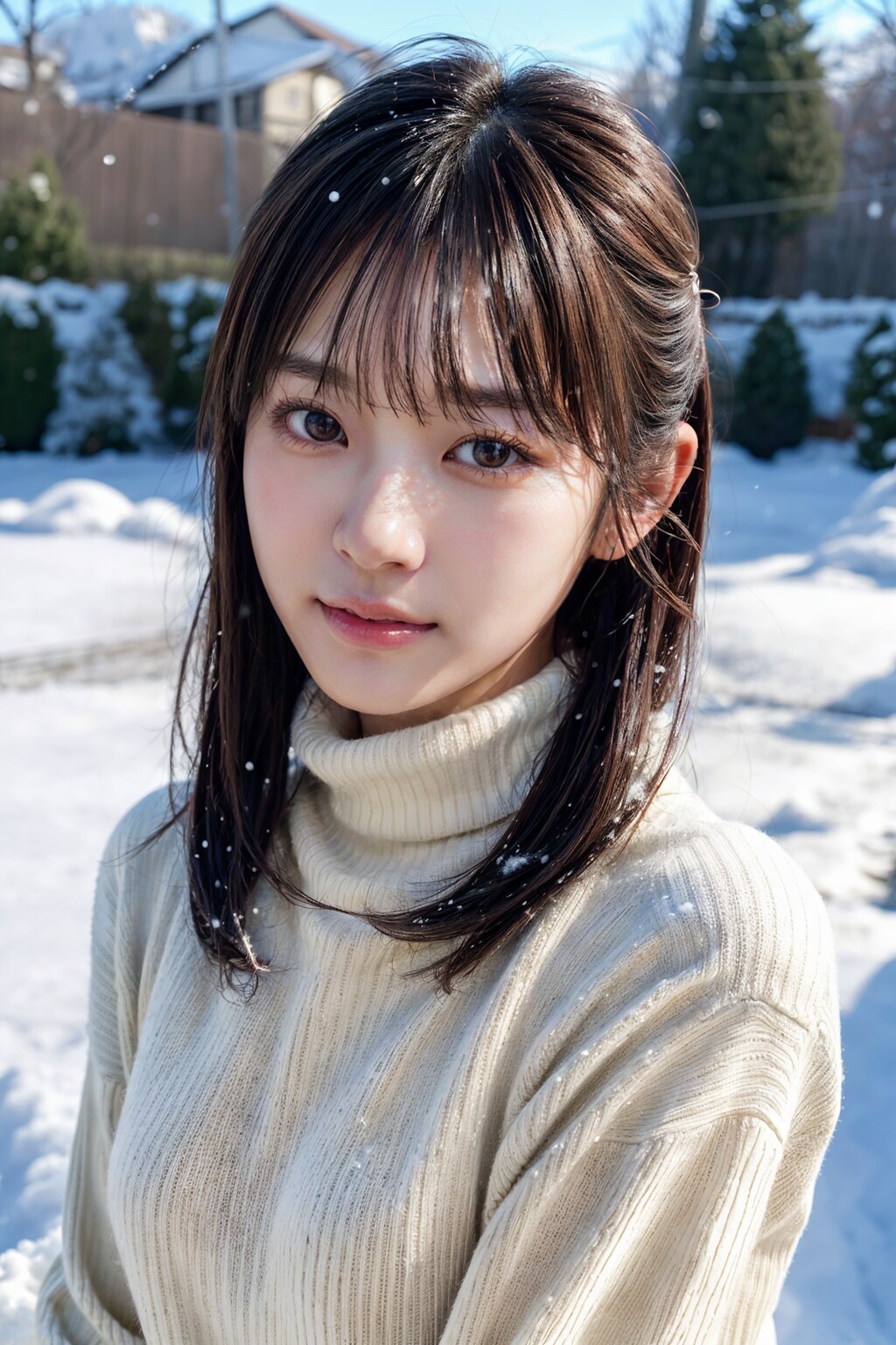 雪ポートレート 4/8