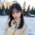 雪ポートレート 4/8 8枚目