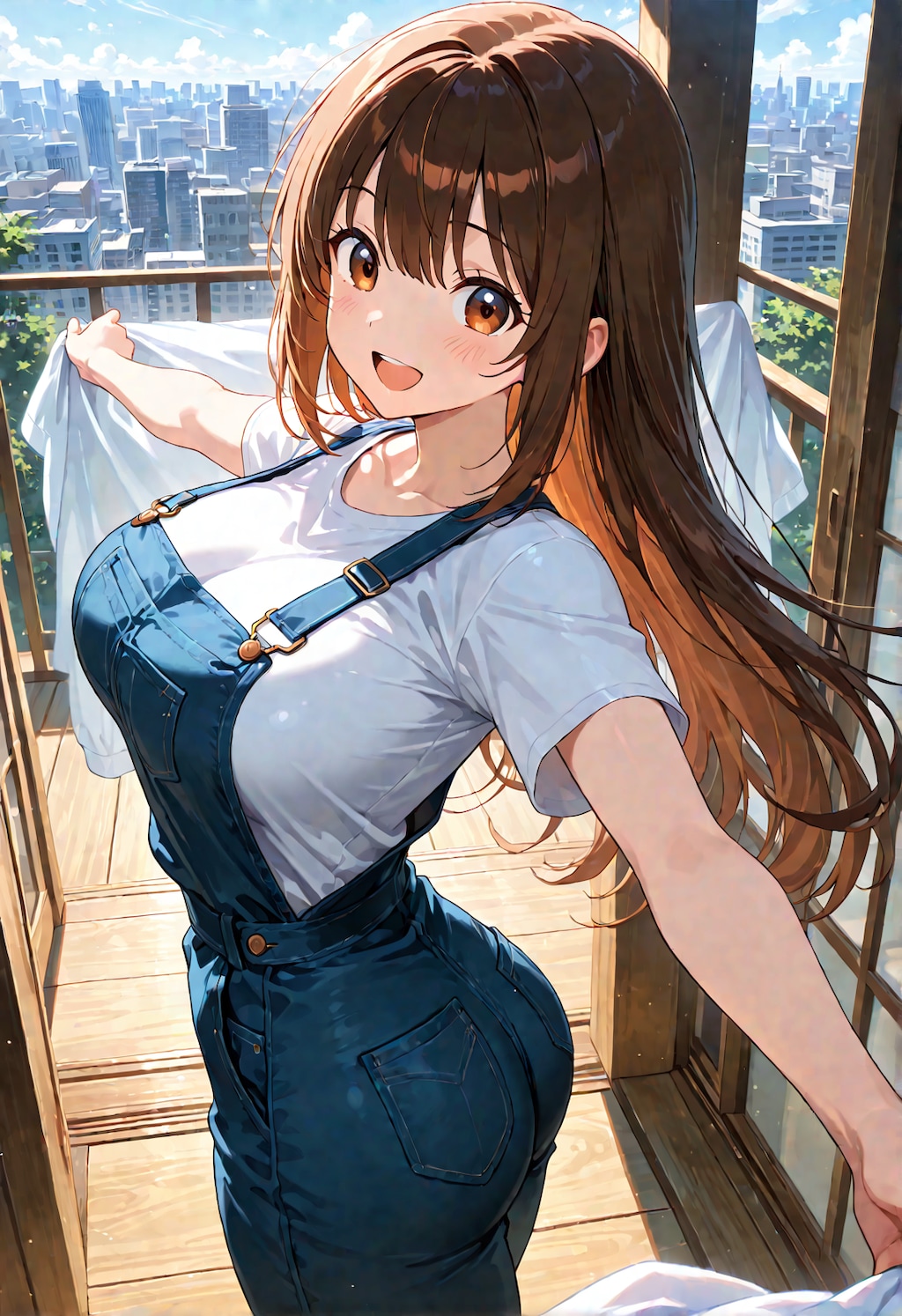 天気の良い日の洗濯