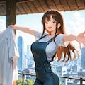 天気の良い日の洗濯 3枚目