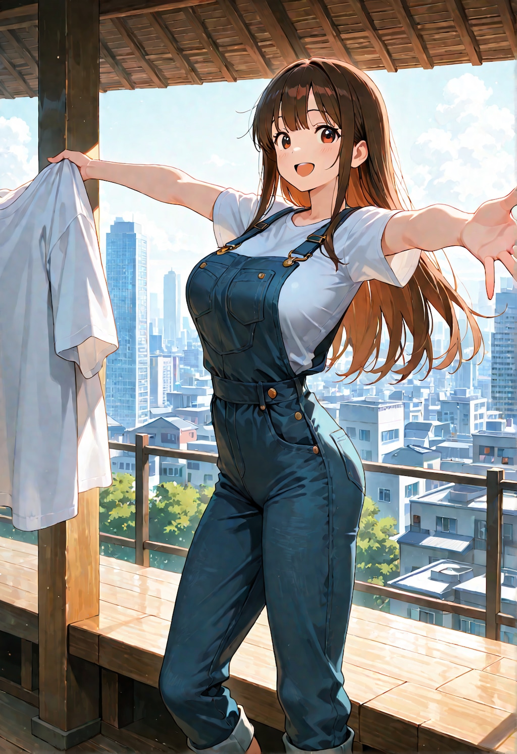 天気の良い日の洗濯