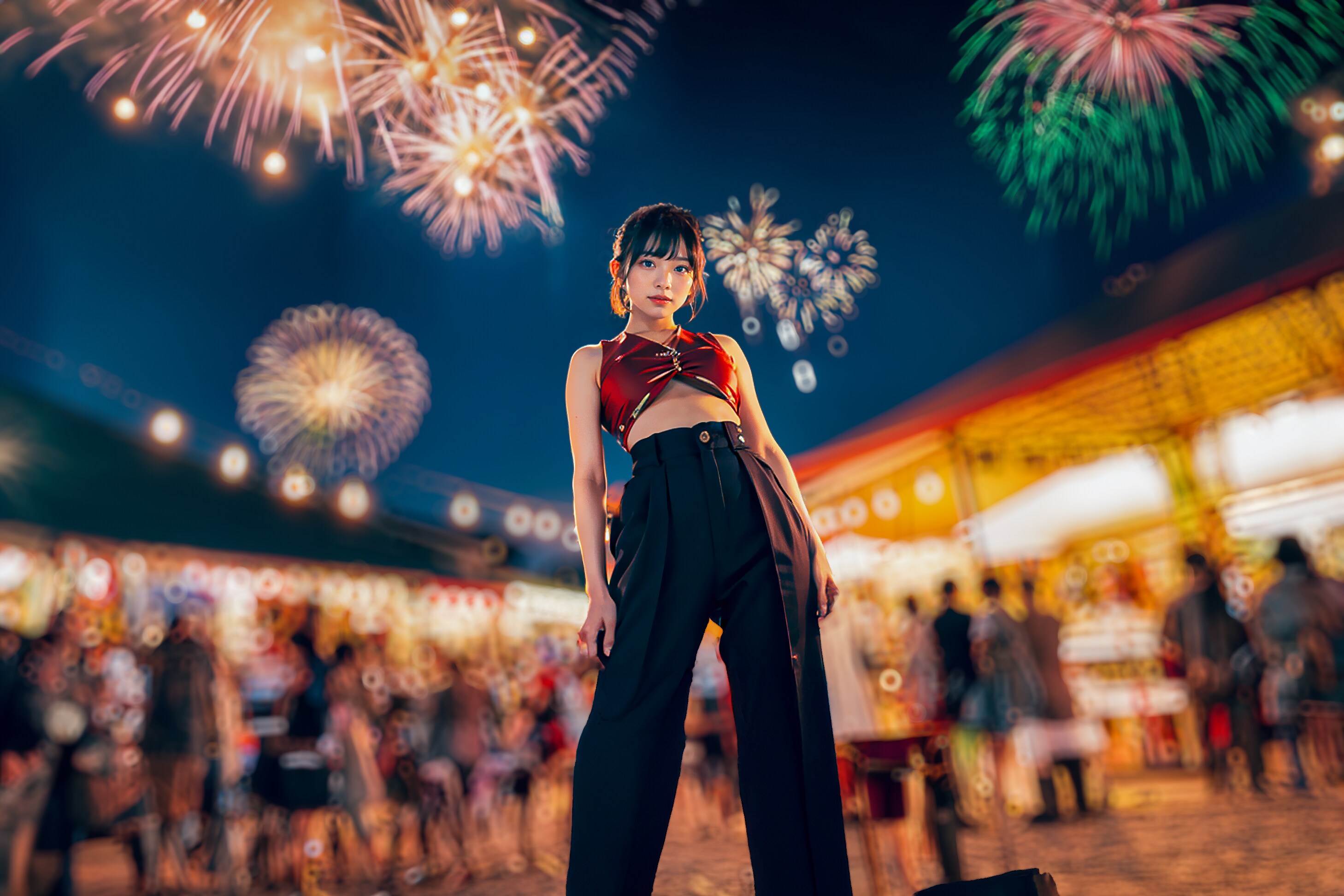 お祭り会場