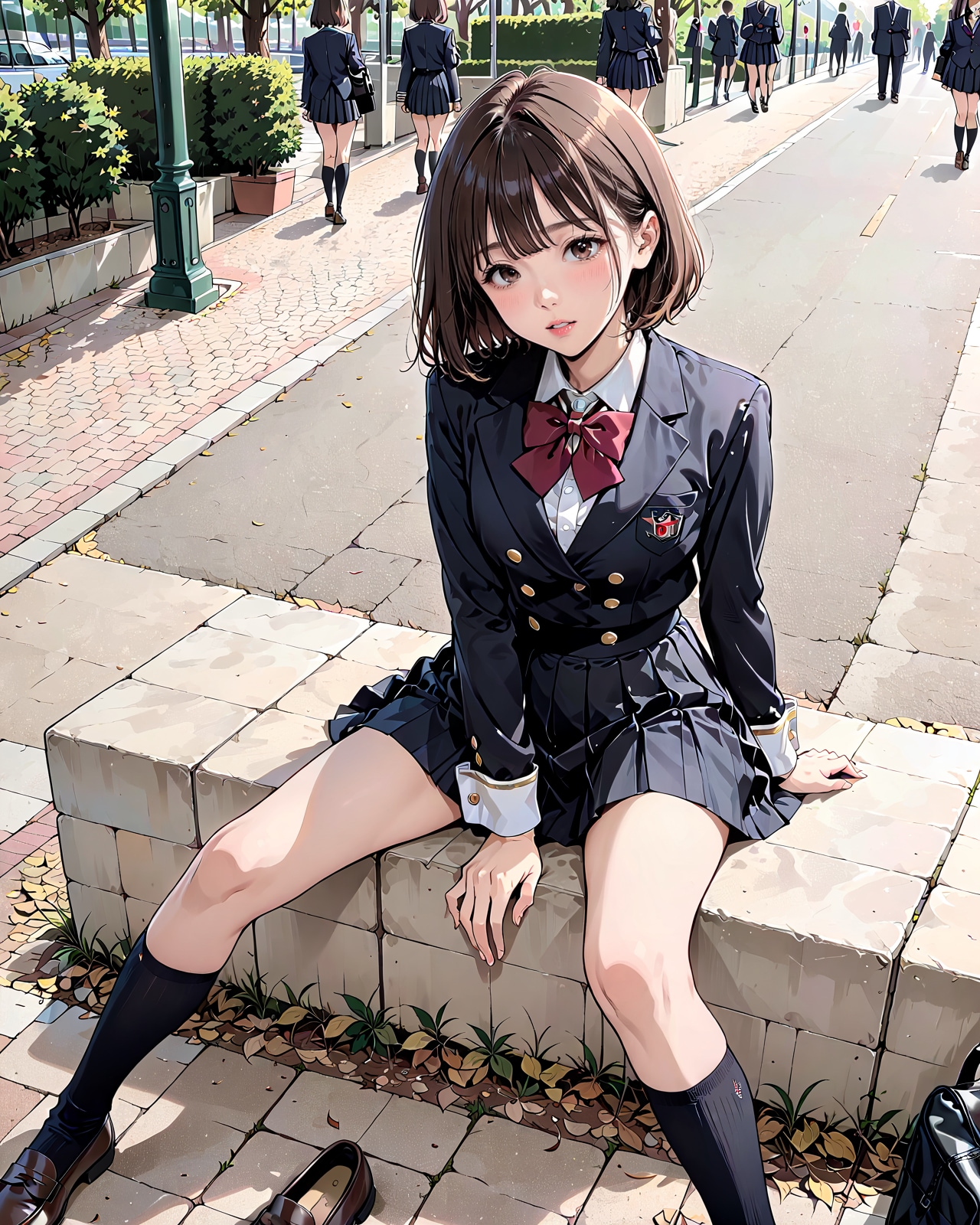 通学路 | の人気AIイラスト・グラビア