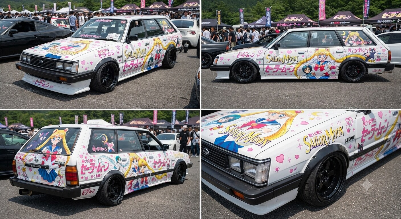 セーラームーン痛車レオーネツーリングワゴン | の人気AIイラスト・グラビア