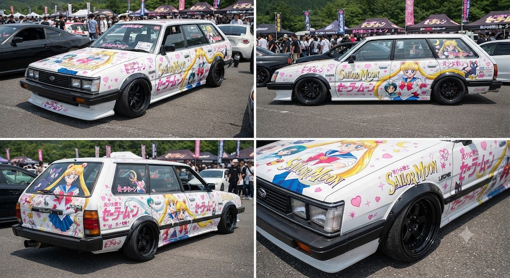 セーラームーン痛車レオーネツーリングワゴン