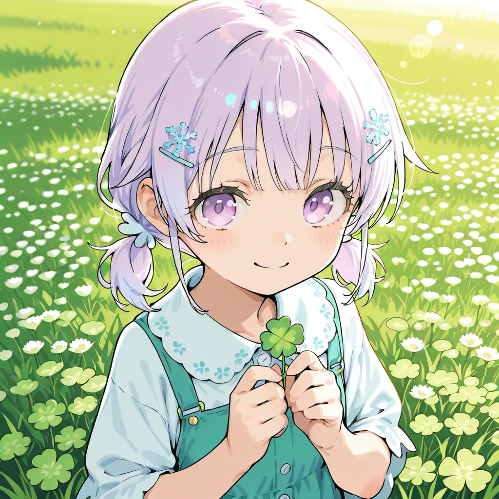 四葉のクローバー☘