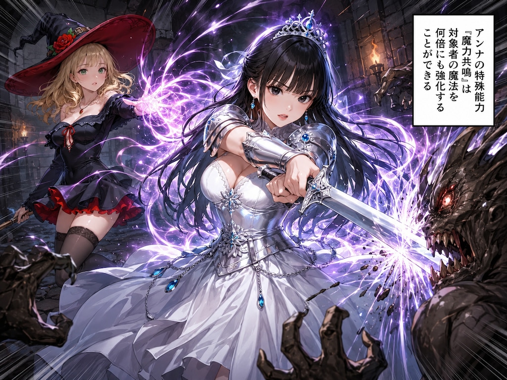 姫騎士と共鳴の魔法