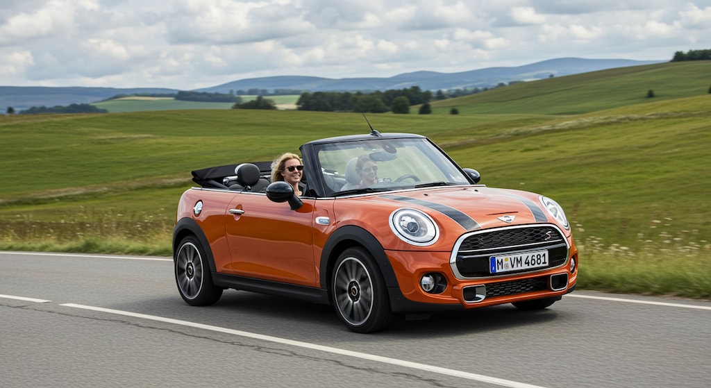 ミニクーパーオープンカー