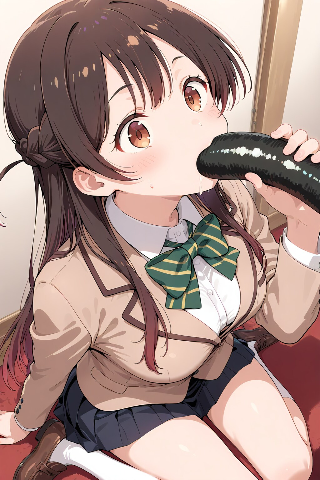 彼女、お召し上がり中です