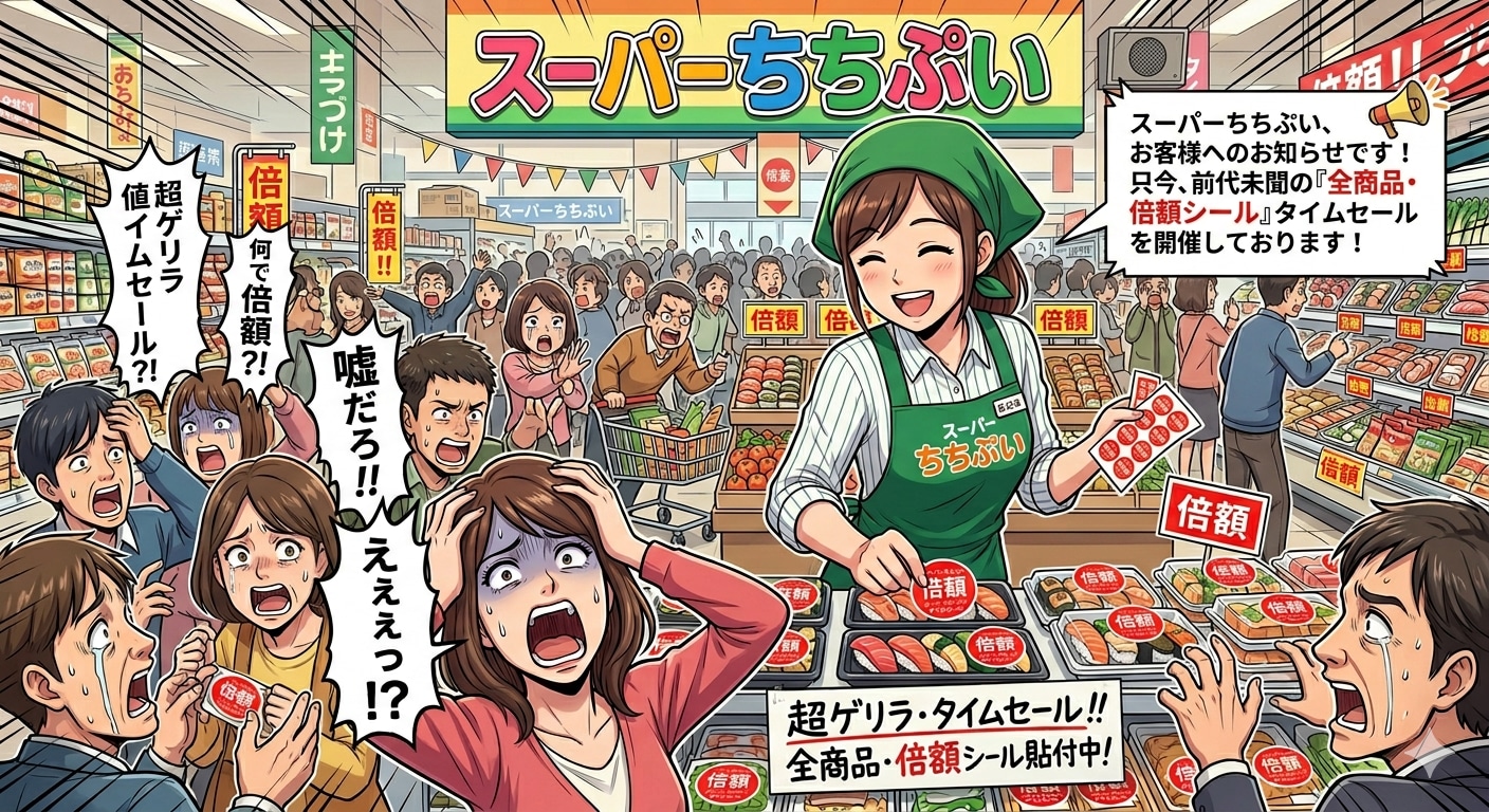 【逆？】タイムセール