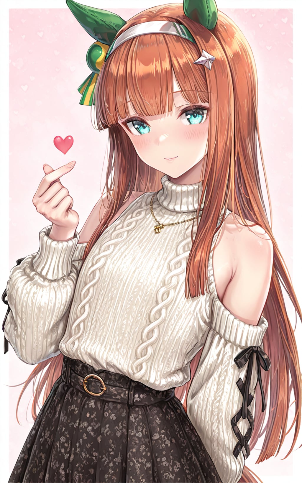 スズカの指ハート