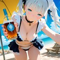 「旦那様、冷たいお飲み物は如何ですか？」 2枚目