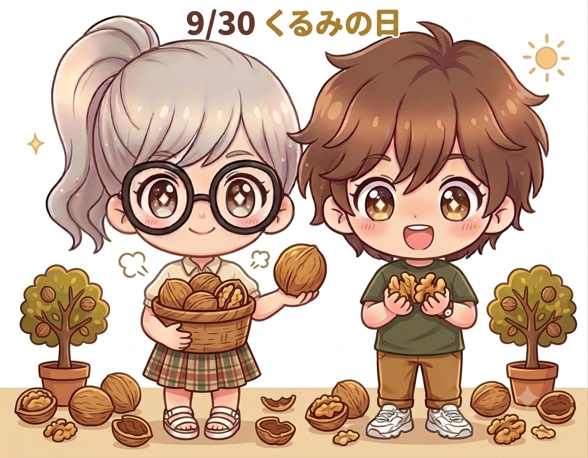 今日は「くるみの日」 | の人気AIイラスト・グラビア