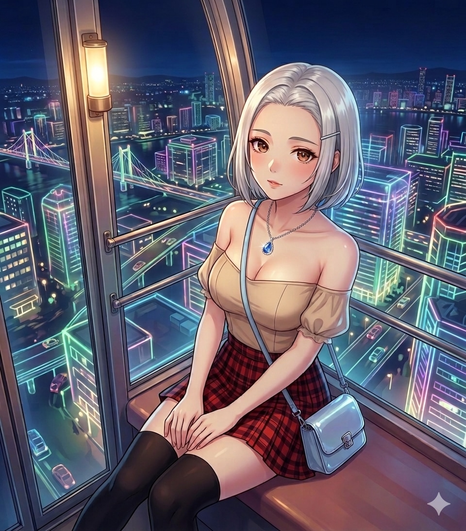 観覧車 | の人気AIイラスト・グラビア