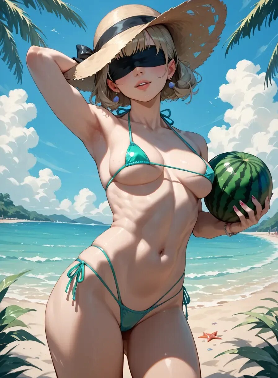 スイカ割り失敗