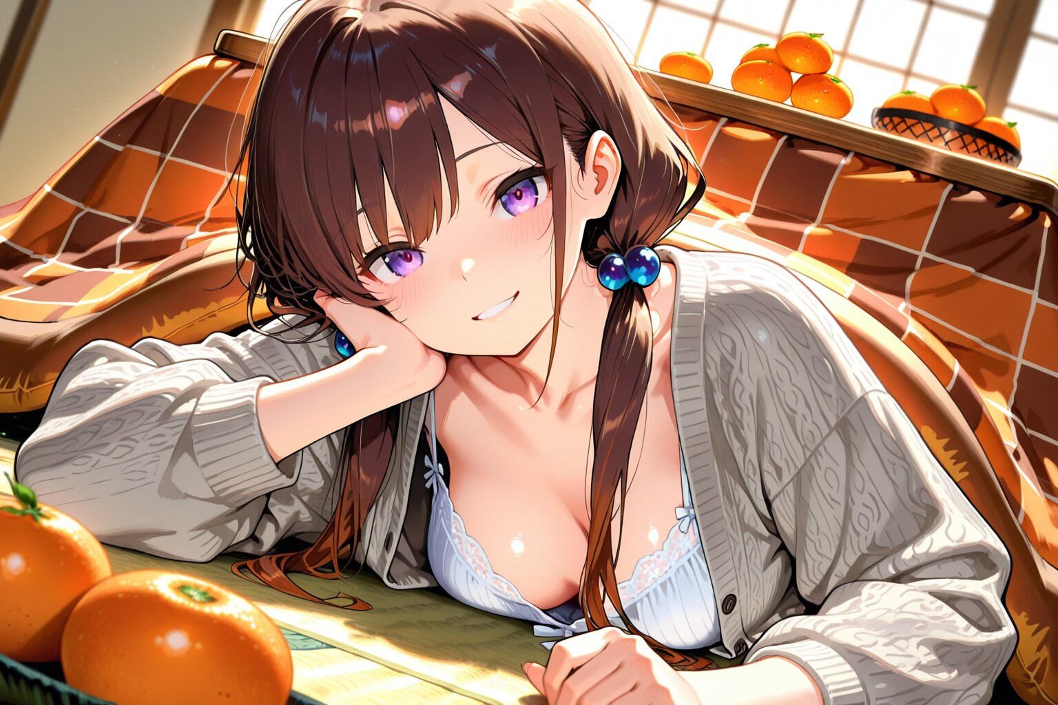 座らせたかったけど転がってしまう