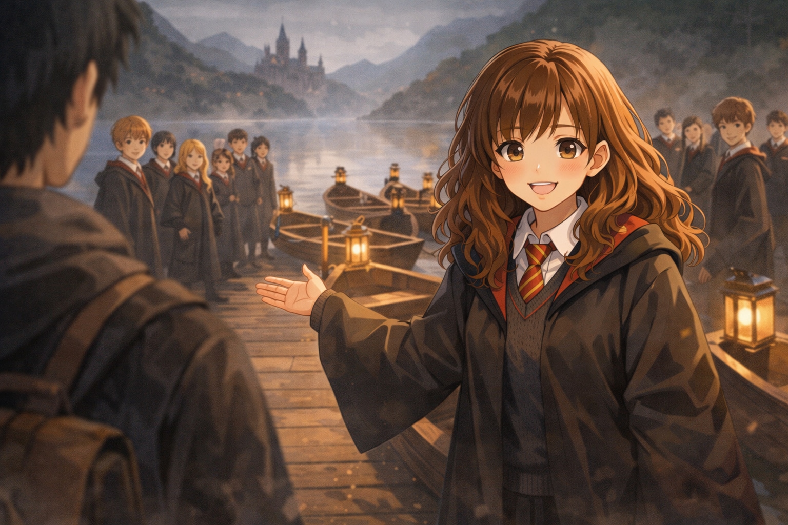 TRPG ホグワーツ、ハーマイオニー、黒の湖 | の人気AIイラスト・グラビア