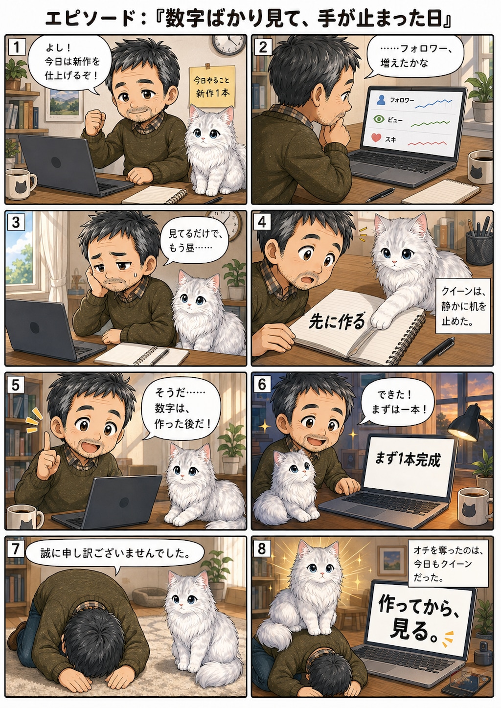 猫漫画コンテンツ6シリーズ  猫漫画6シリーズを投稿しています。  サイベリアンのクィーン 雨の日の、小さな探検。  ちびキャラ ベビークイーン 今日のベッドメイキングはボクがする！  クイーンと無職