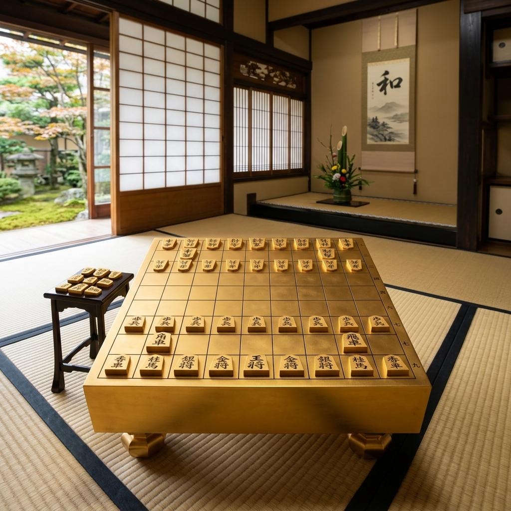 純金の将棋盤