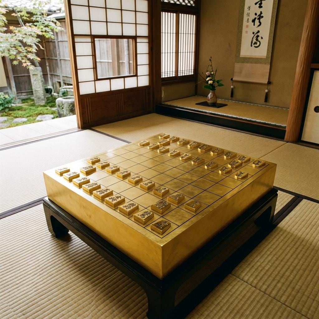 純金の将棋盤