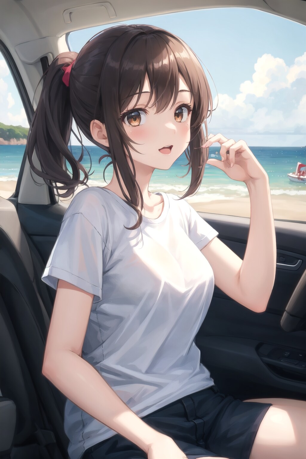 車で海まで