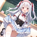 白ニーハイ×ウエイトレスR15 3枚目