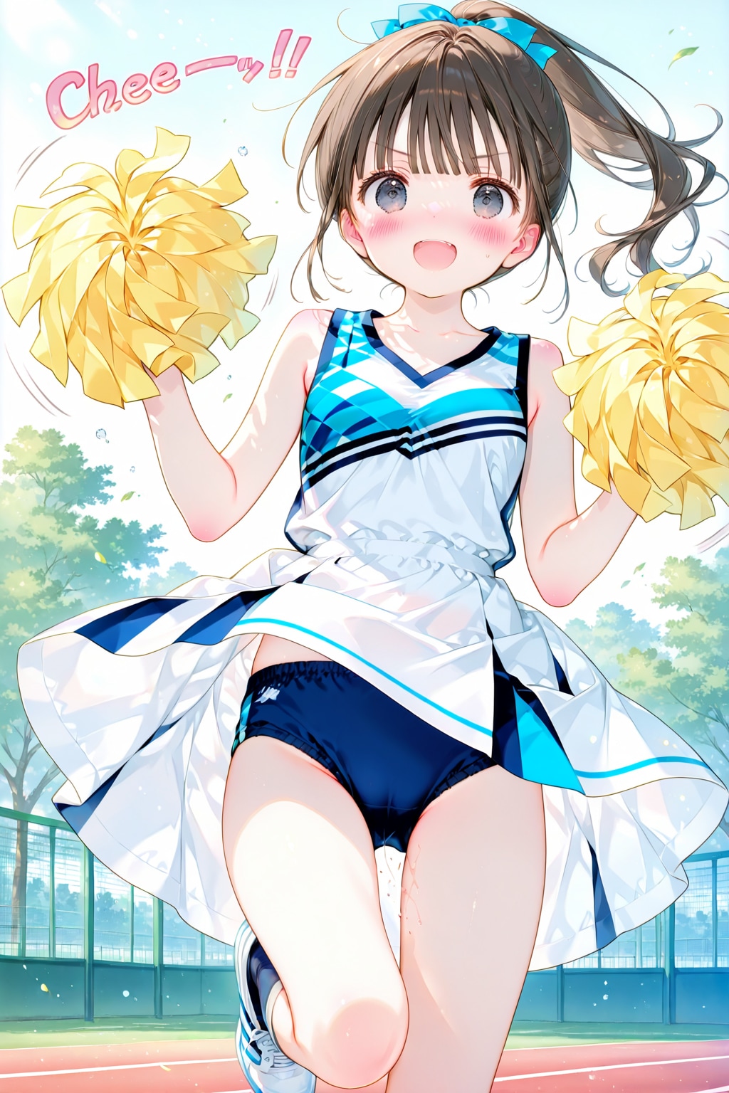 なんか、チアが生成したくなったので、雫ちゃんチアガールですｗ | の人気AIイラスト・グラビア