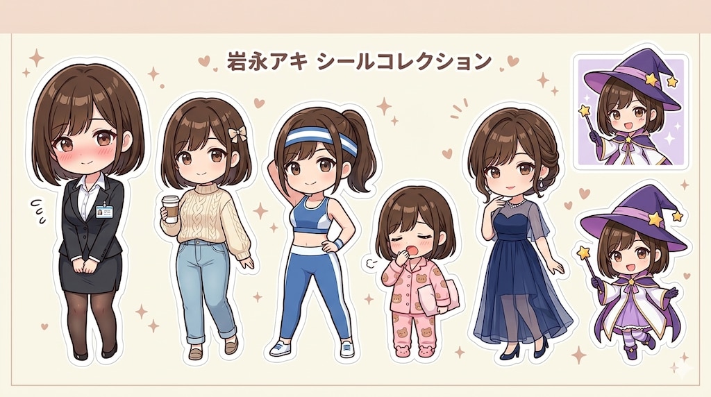 アキちゃんシール