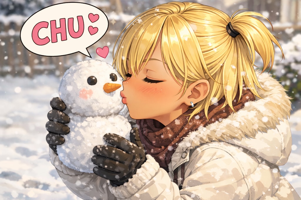 雪だるまと小悪魔妹