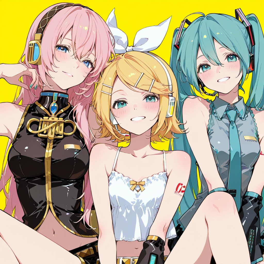 ミクさん リンさん ルカさん　APRICOT